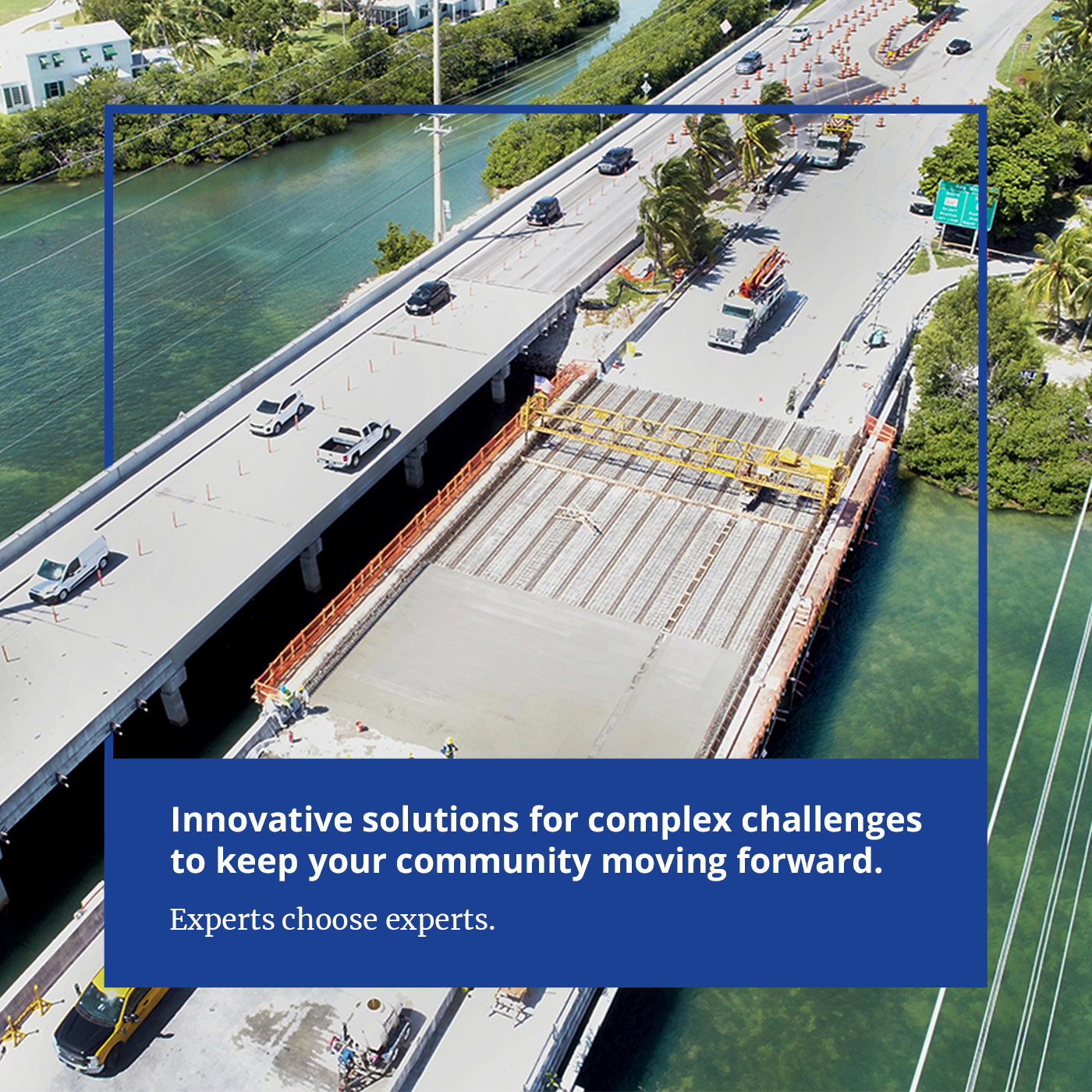 Aerial of Cow Key Bridge