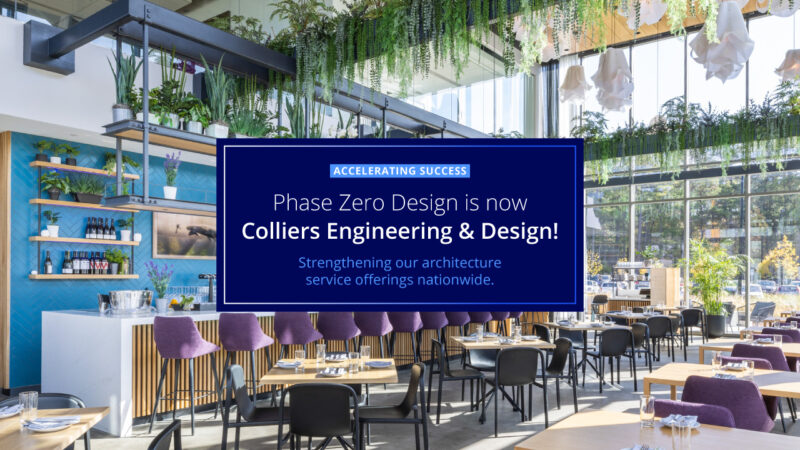 Colliers Engineering & Design Completes the Rebrand of Phase Zero Design Architects