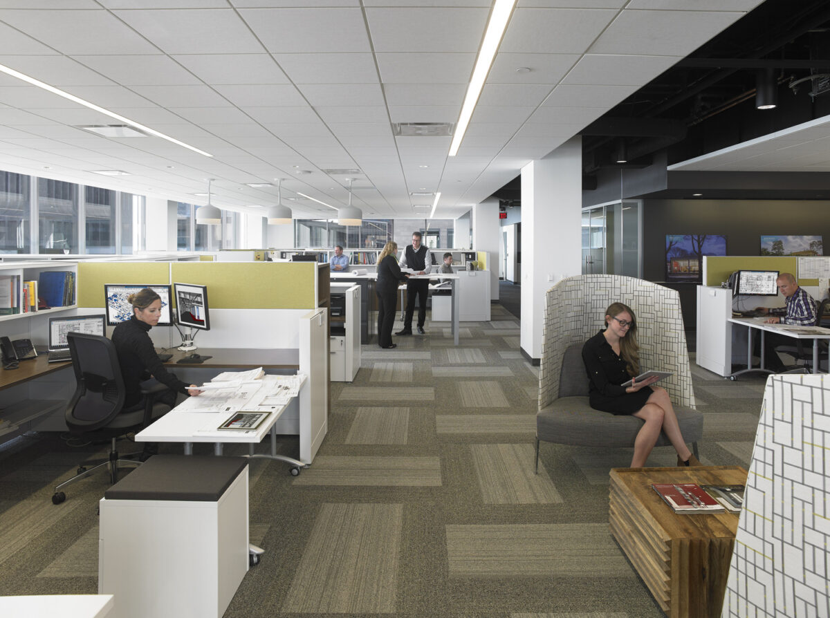 Offices of the Engineering and Architecture Firm, Bergmann Associates at Midtown Tower, Rochester, NY