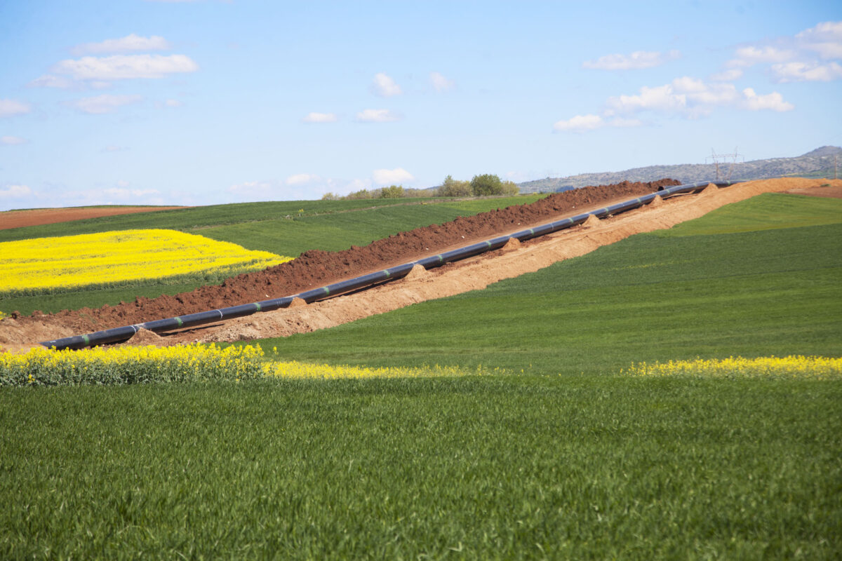 Pipeline under construction