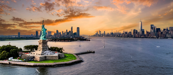 Statue of Liberty and Manhattan